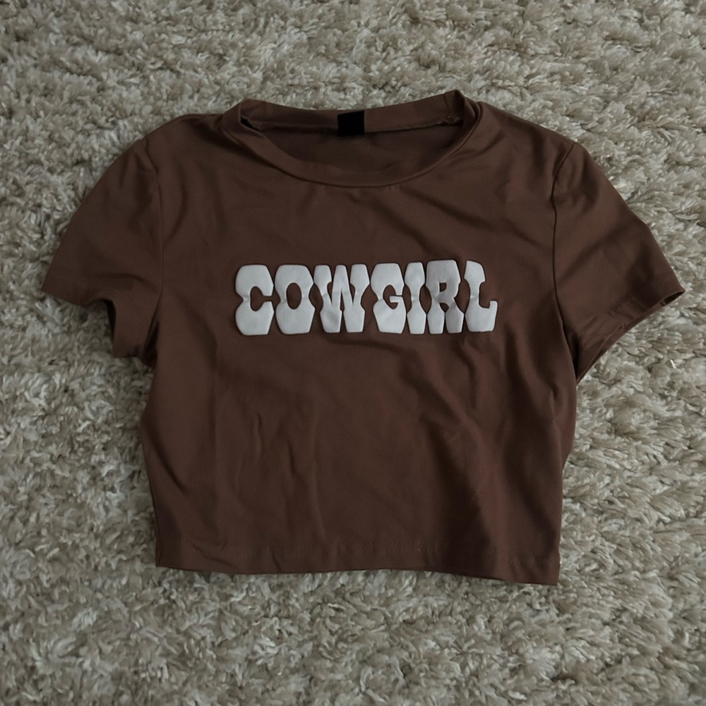 Shein Cowgirl Baby Tee